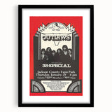 Outlaws Concert Poster - Retro Art for Classic Rock Fans