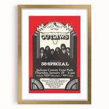Outlaws Concert Poster - Retro Art for Classic Rock Fans