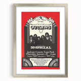 Outlaws Concert Poster - Retro Art for Classic Rock Fans