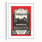 Outlaws Concert Poster - Retro Art for Classic Rock Fans