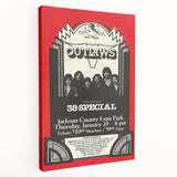 Outlaws Concert Poster - Retro Art for Classic Rock Fans