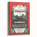 Outlaws Concert Poster - Retro Art for Classic Rock Fans