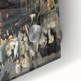 Realism Art Prints: "Cliff Dwellers" by George Bellows - Urban Life Canvas