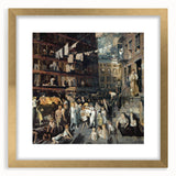 Realism Art Prints: "Cliff Dwellers" by George Bellows - Urban Life Canvas