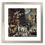 Realism Art Prints: "Cliff Dwellers" by George Bellows - Urban Life Canvas