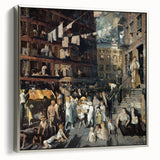 Realism Art Prints: "Cliff Dwellers" by George Bellows - Urban Life Canvas