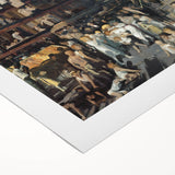 Realism Art Prints: "Cliff Dwellers" by George Bellows - Urban Life Canvas