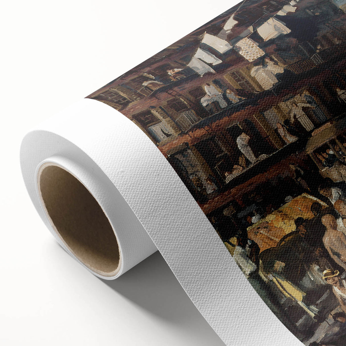 Realism Art Prints: "Cliff Dwellers" by George Bellows - Urban Life Canvas