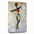 Modern Mosaic Abstract Living Room Wall Art – Large Framed Canvas