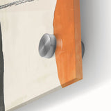 Close-up of a contemporary abstract minimalist wall art piece featuring vibrant colors and fluid shapes, ideal for modern home decor and interior design.