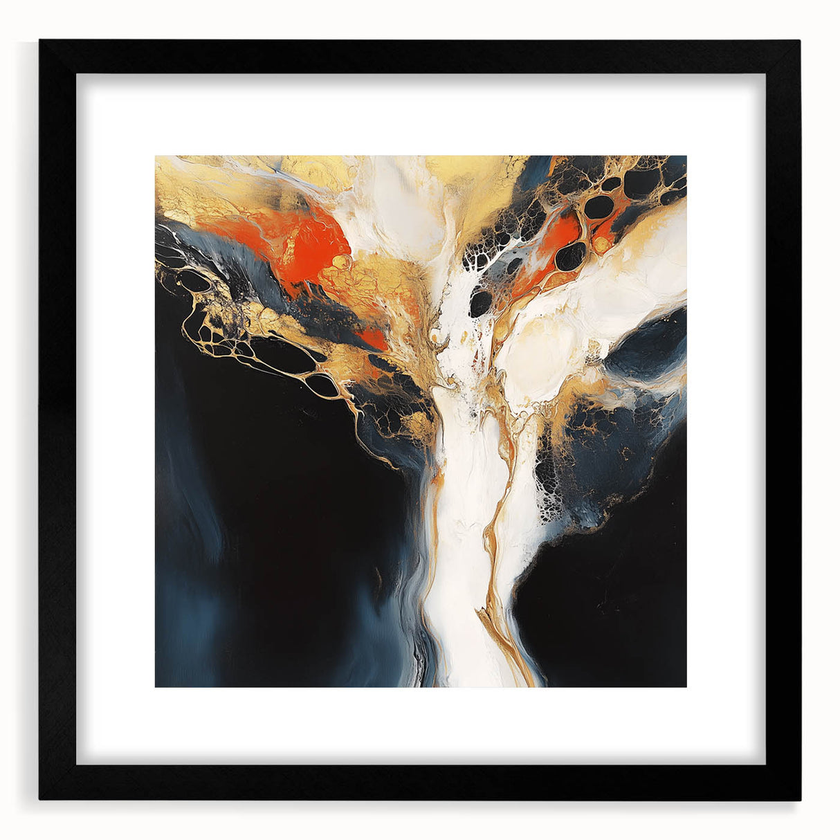 Geometric Abstract Wall Decor – Large Modern Minimalist Canvas Art