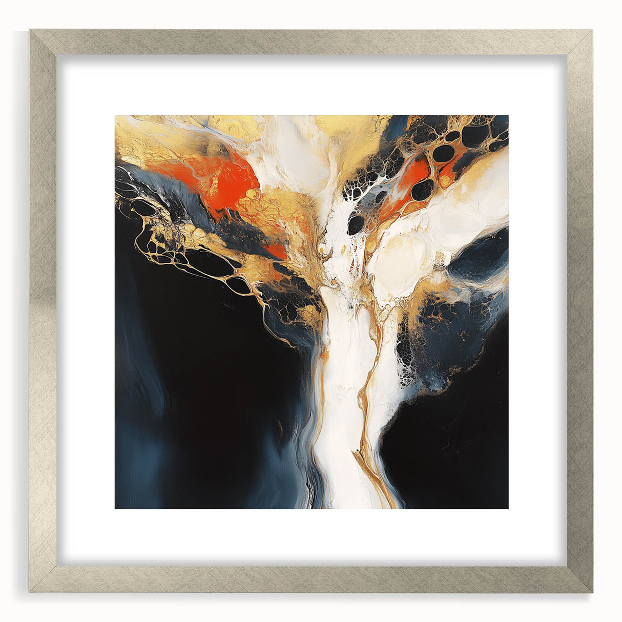 Geometric Abstract Wall Decor – Large Modern Minimalist Canvas Art