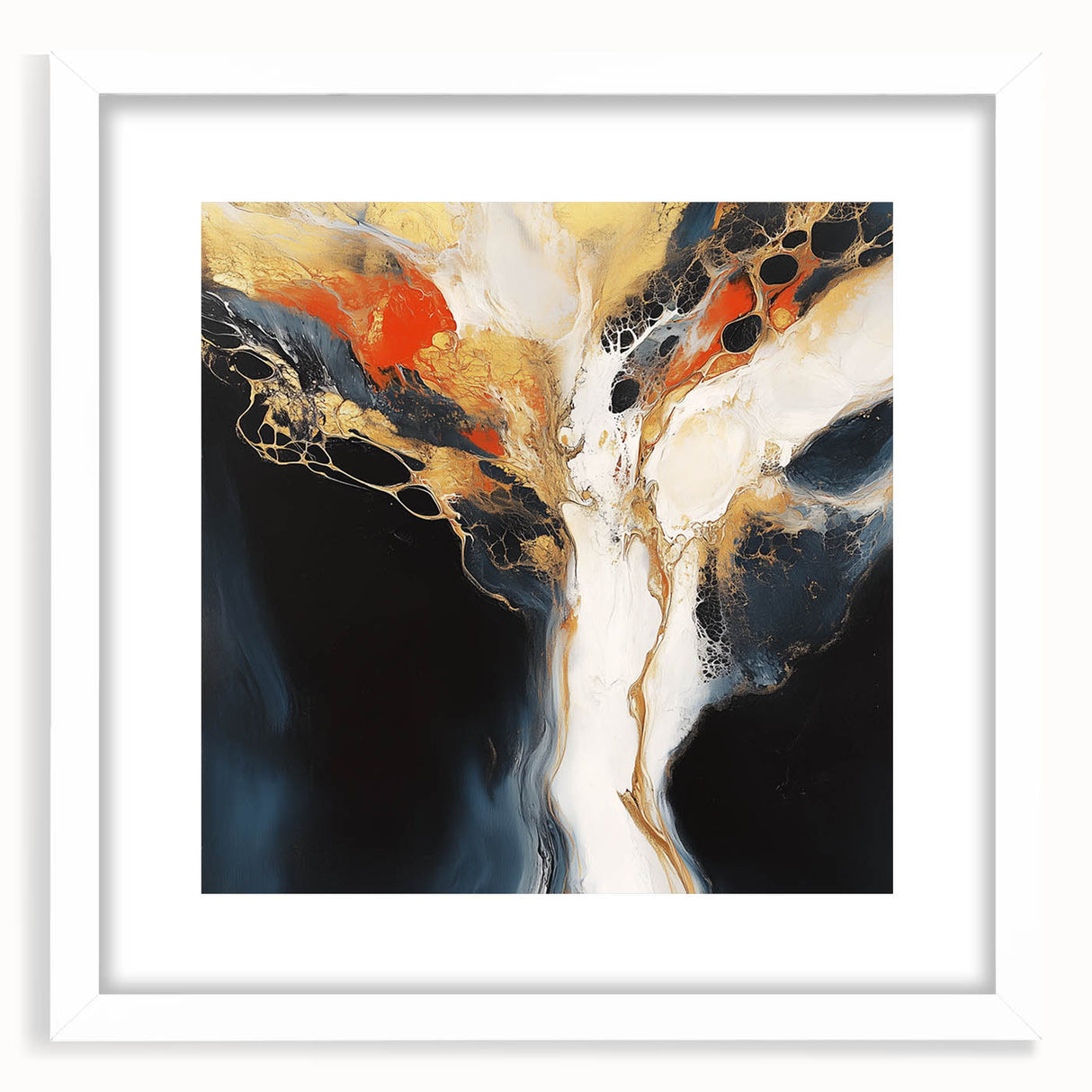 Geometric Abstract Wall Decor – Large Modern Minimalist Canvas Art