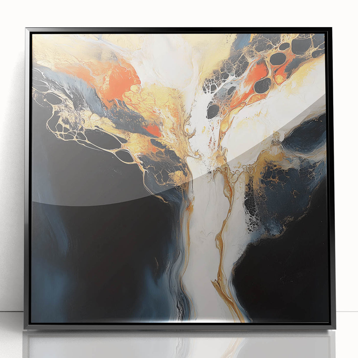 Geometric Abstract Wall Decor – Large Modern Minimalist Canvas Art