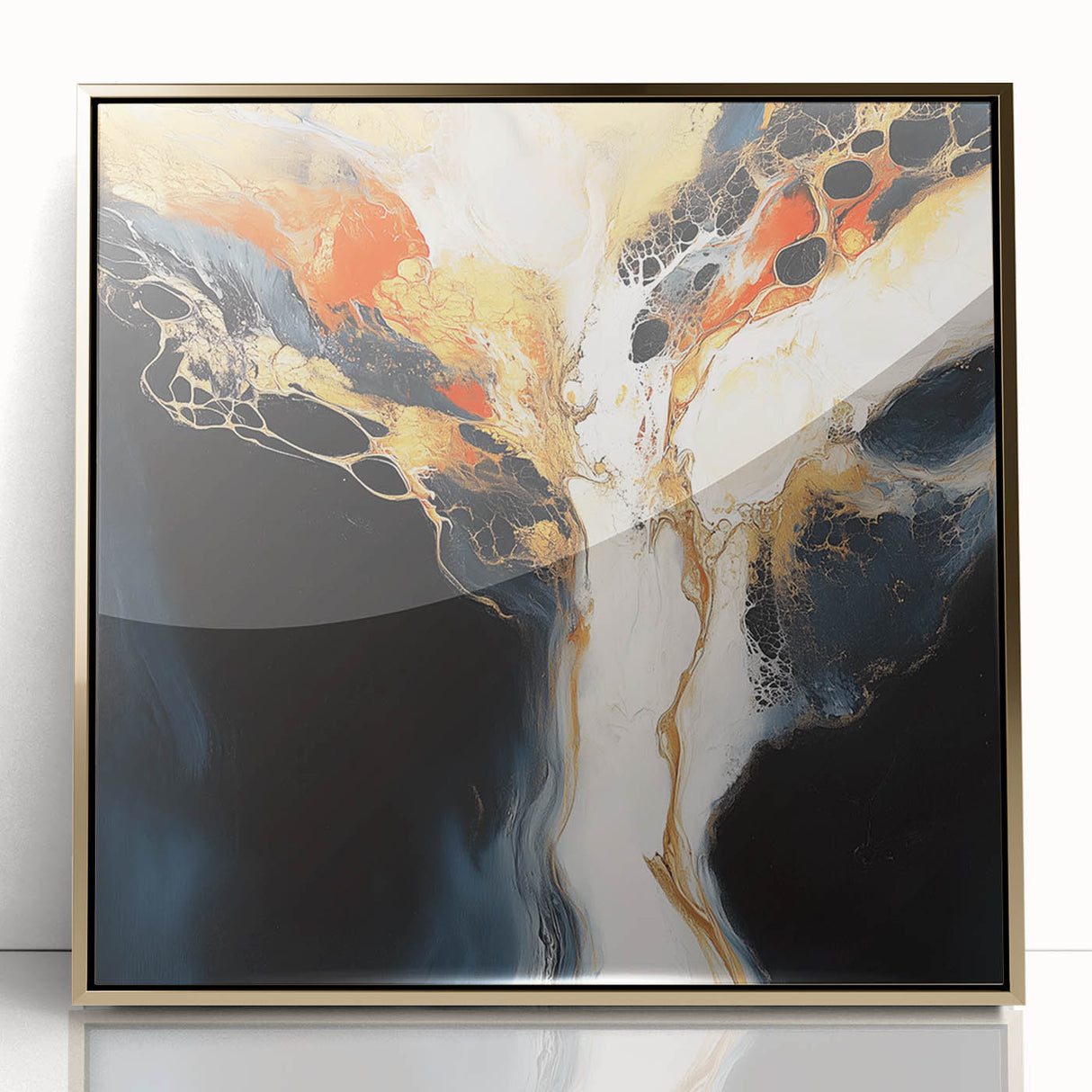 Geometric Abstract Wall Decor – Large Modern Minimalist Canvas Art