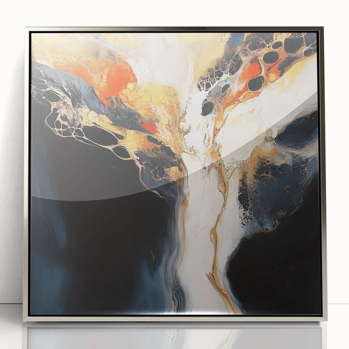 Geometric Abstract Wall Decor – Large Modern Minimalist Canvas Art