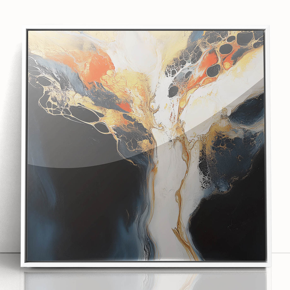 Geometric Abstract Wall Decor – Large Modern Minimalist Canvas Art