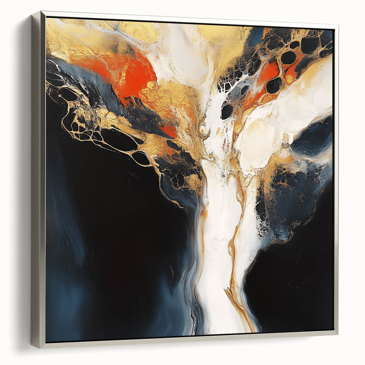 Geometric Abstract Wall Decor – Large Modern Minimalist Canvas Art