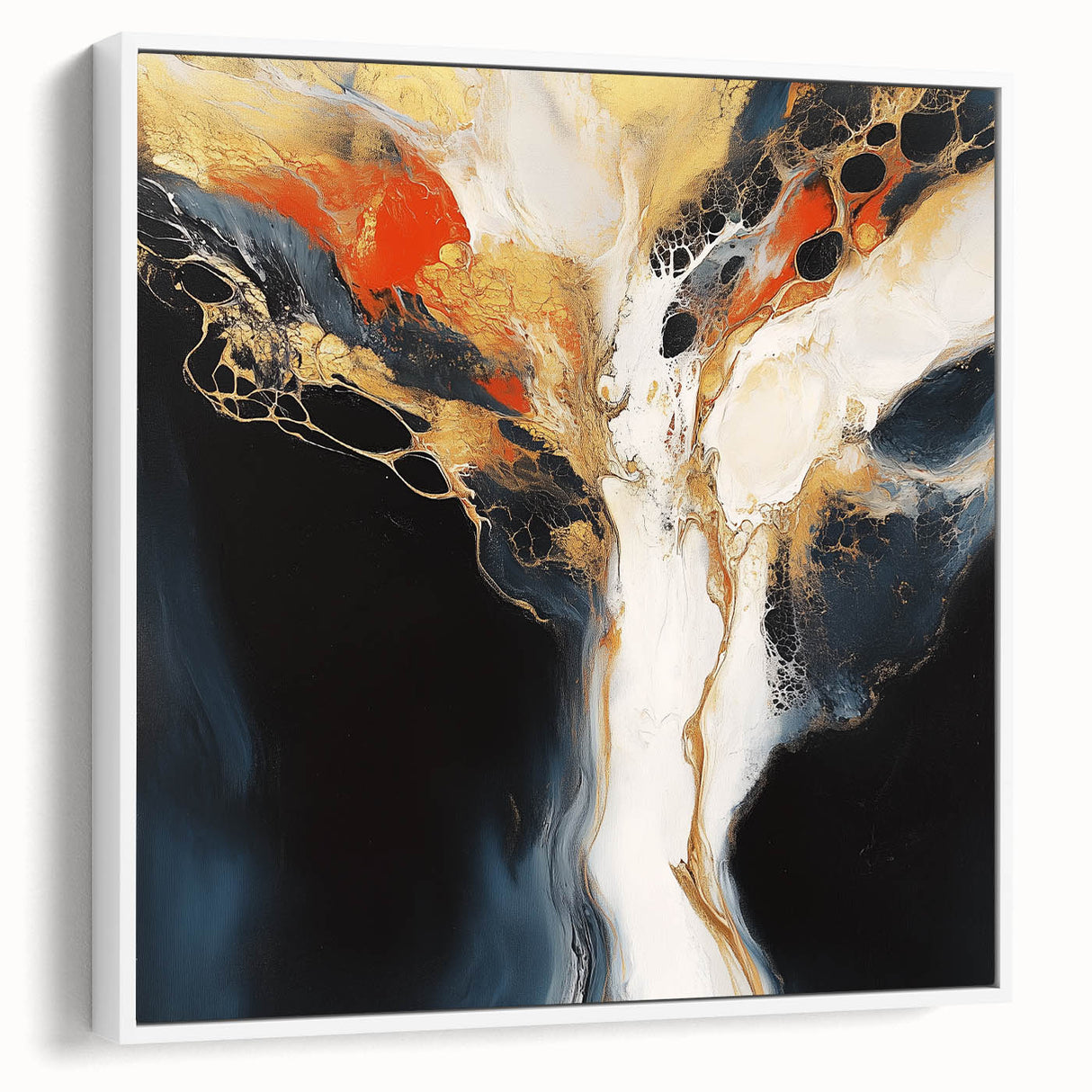Geometric Abstract Wall Decor – Large Modern Minimalist Canvas Art