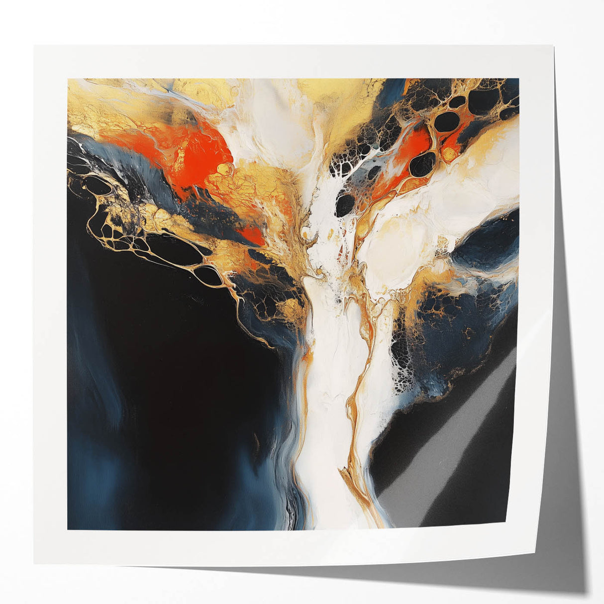 Geometric Abstract Wall Decor – Large Modern Minimalist Canvas Art