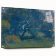 Impressionist Tree Landscape Wall Art - Csordák's Meadow with Trees Print