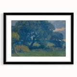 Impressionist Tree Landscape Wall Art - Csordák's Meadow with Trees Print