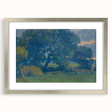 Impressionist Tree Landscape Wall Art - Csordák's Meadow with Trees Print