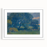 Impressionist Tree Landscape Wall Art - Csordák's Meadow with Trees Print