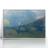 Impressionist Tree Landscape Wall Art - Csordák's Meadow with Trees Print