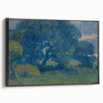 Impressionist Tree Landscape Wall Art - Csordák's Meadow with Trees Print