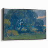 Impressionist Tree Landscape Wall Art - Csordák's Meadow with Trees Print
