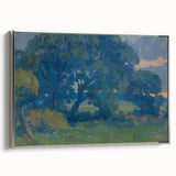 Impressionist Tree Landscape Wall Art - Csordák's Meadow with Trees Print