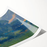 Impressionist Tree Landscape Wall Art - Csordák's Meadow with Trees Print