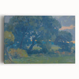 Impressionist Tree Landscape Wall Art - Csordák's Meadow with Trees Print