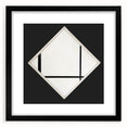 Minimalist Modern Art – Black and White Geometric Wall Art on Canvas