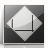 Minimalist Modern Art – Black and White Geometric Wall Art on Canvas