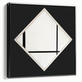 Minimalist Modern Art – Black and White Geometric Wall Art on Canvas