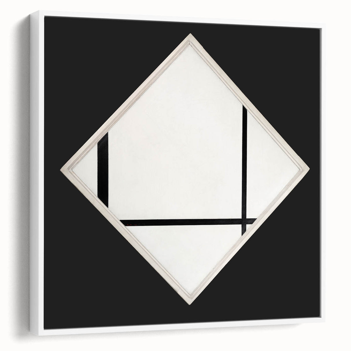 Minimalist Modern Art – Black and White Geometric Wall Art on Canvas