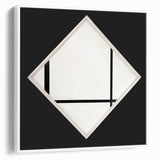 Minimalist Modern Art – Black and White Geometric Wall Art on Canvas