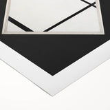 Minimalist Modern Art – Black and White Geometric Wall Art on Canvas