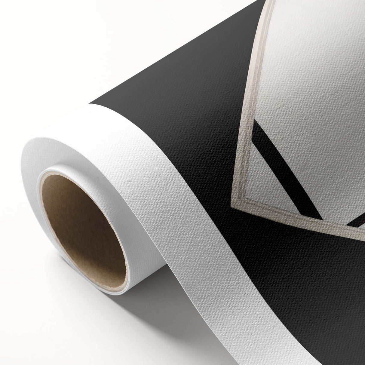 Minimalist Modern Art – Black and White Geometric Wall Art on Canvas