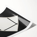 Minimalist Modern Art – Black and White Geometric Wall Art on Canvas