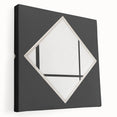Minimalist Modern Art – Black and White Geometric Wall Art on Canvas