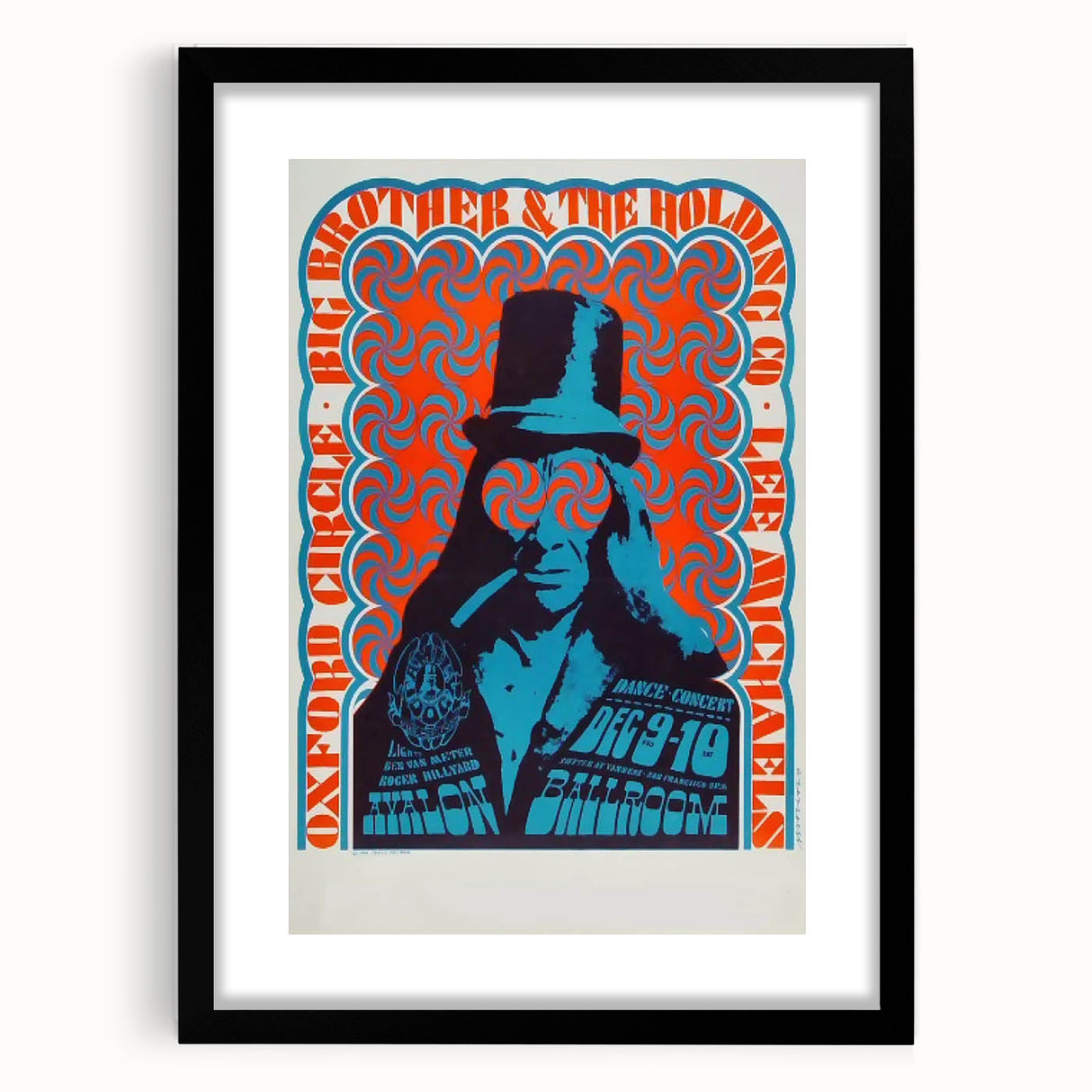 Oxford Circle Concert Poster - Retro Psychedelic Art for Collectors