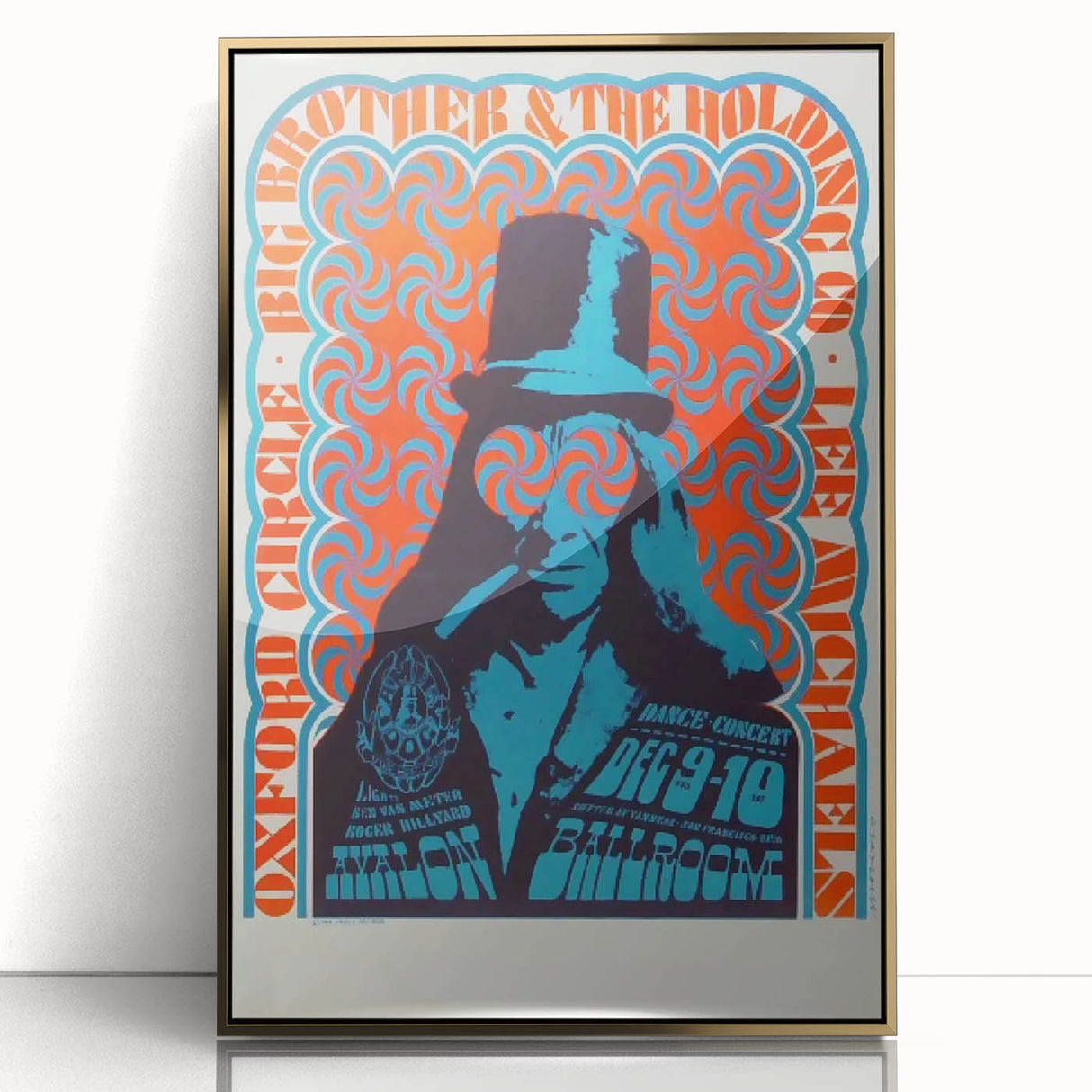 Oxford Circle Concert Poster - Retro Psychedelic Art for Collectors