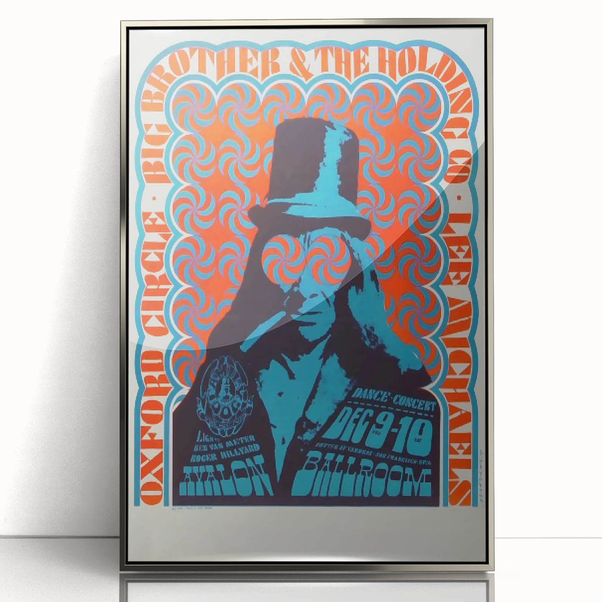 Oxford Circle Concert Poster - Retro Psychedelic Art for Collectors