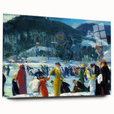 Realism Art Prints: "Love of Winter" by George Bellows - Winter Scene Canvas