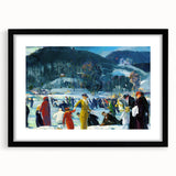 Realism Art Prints: "Love of Winter" by George Bellows - Winter Scene Canvas