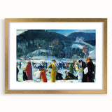 Realism Art Prints: "Love of Winter" by George Bellows - Winter Scene Canvas
