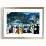 Realism Art Prints: "Love of Winter" by George Bellows - Winter Scene Canvas